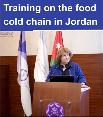 Training on the food cold chain in Jordan